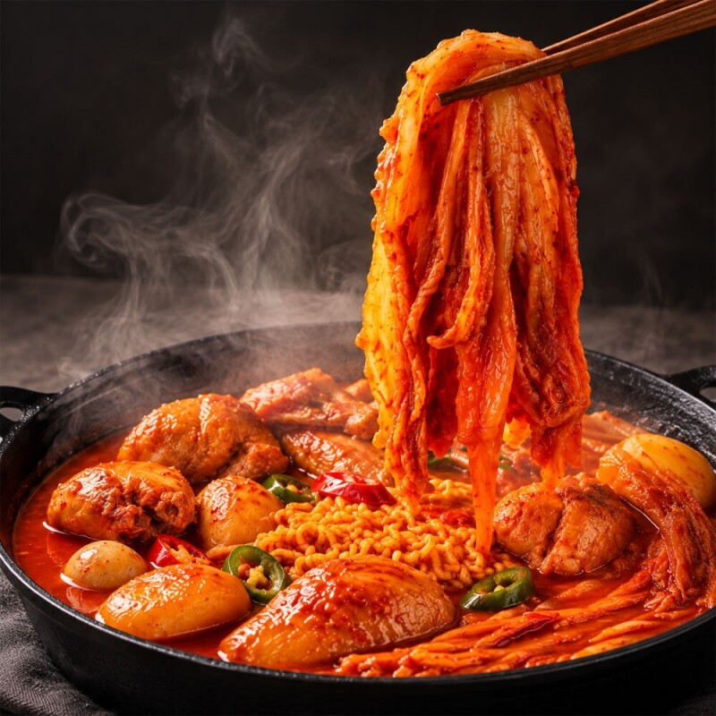 {민병선식당}, {묵은지닭볶음탕 밀키트 2종}