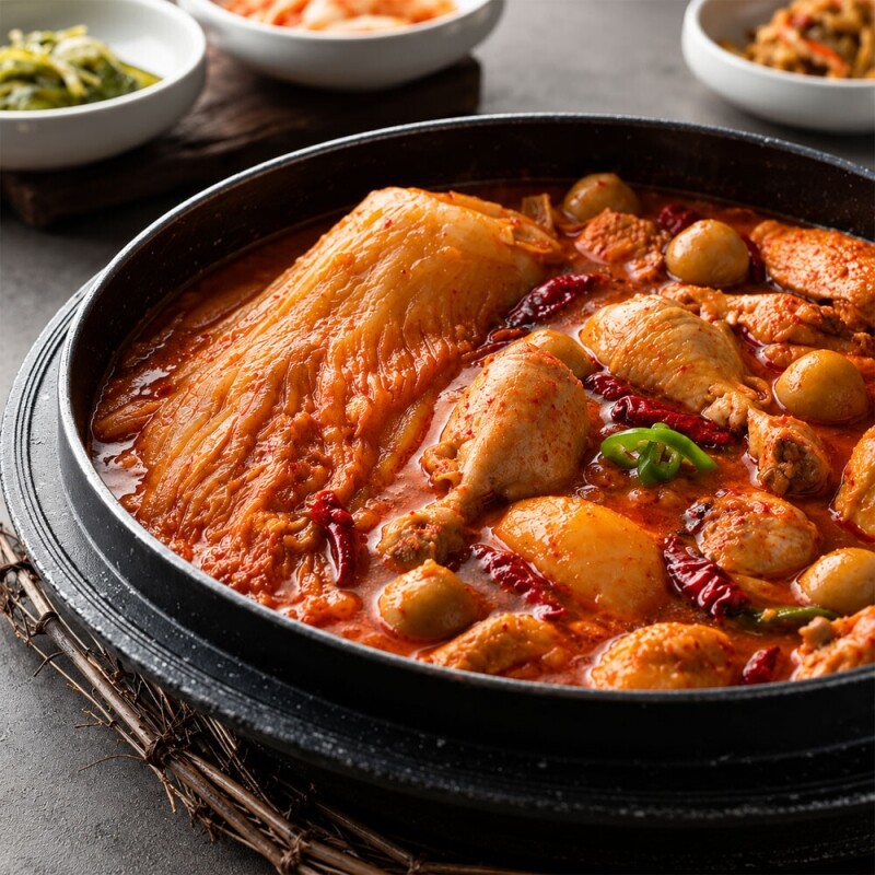{민병선식당}, {묵은지닭볶음탕 밀키트 2종}